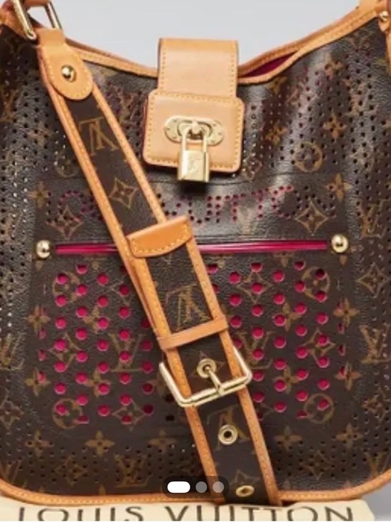 Louis Vuitton Handbags - Louis Vuitton Monogram Perforated Shoulder Bag with Red Interior